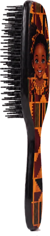 The Akosua brush from the side, showing the bristles