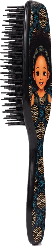 The Chioma brush from the side, showing the bristles