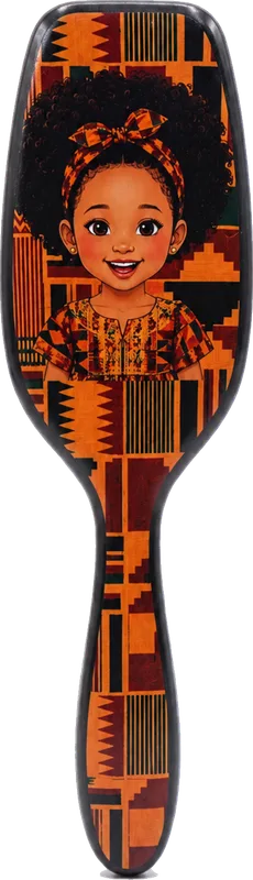 The Efia brush, showing her portrait on the back