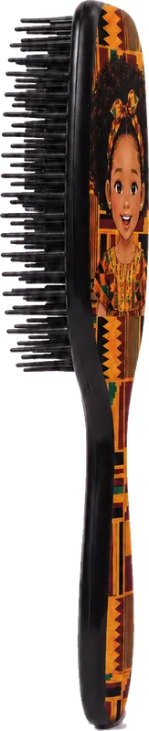 The Efia brush from the side, showing the bristles