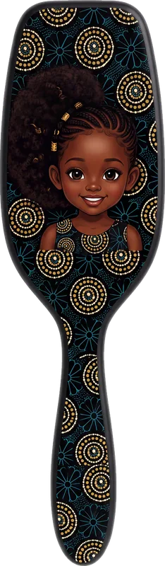 The Tolani brush, showing her portrait on the back